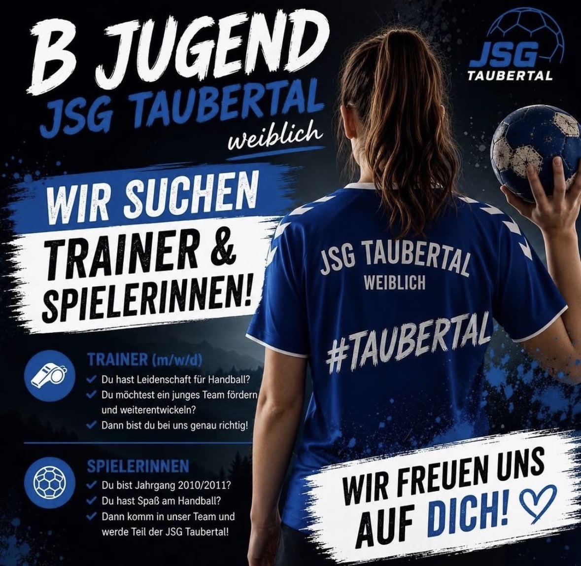 JSG Taubertal weibliche B-Jugend sucht Verstärkung