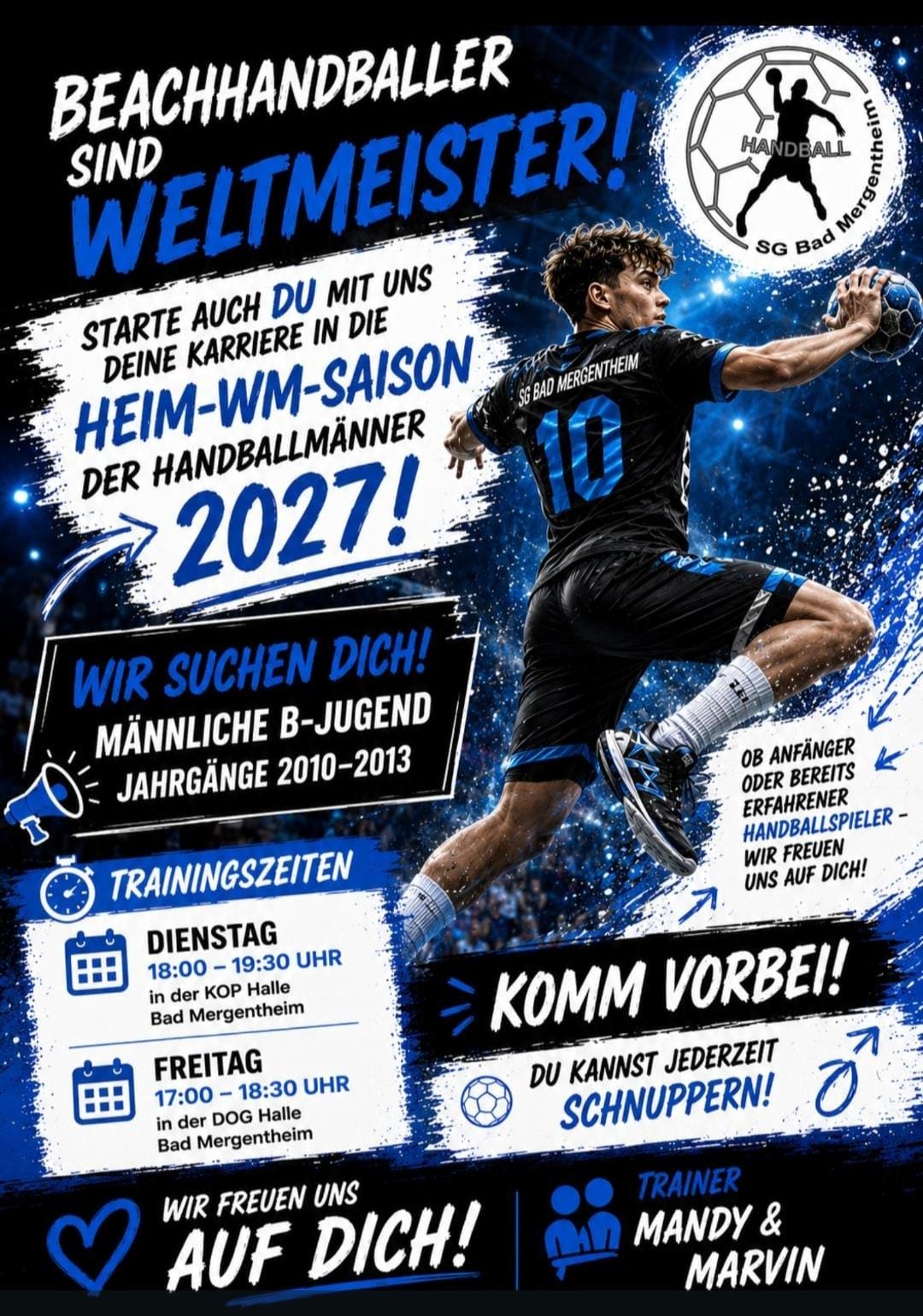 Starte jetzt deine Handball-Karriere – Werde Teil unserer B-Jugend!