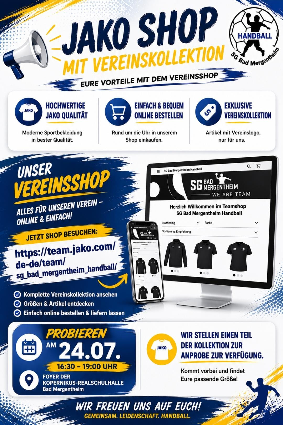 Der SG-Vereinsshop ist online – Jetzt unsere Teamkollektion entdecken!