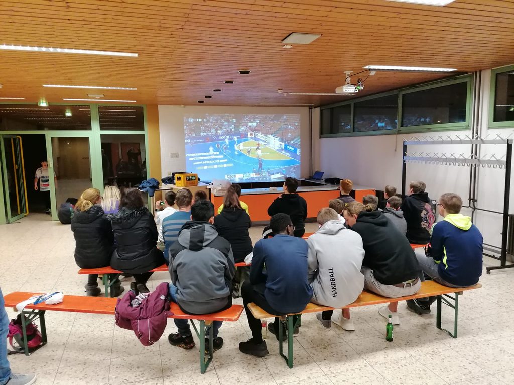 Gemeinsam Handball schauen